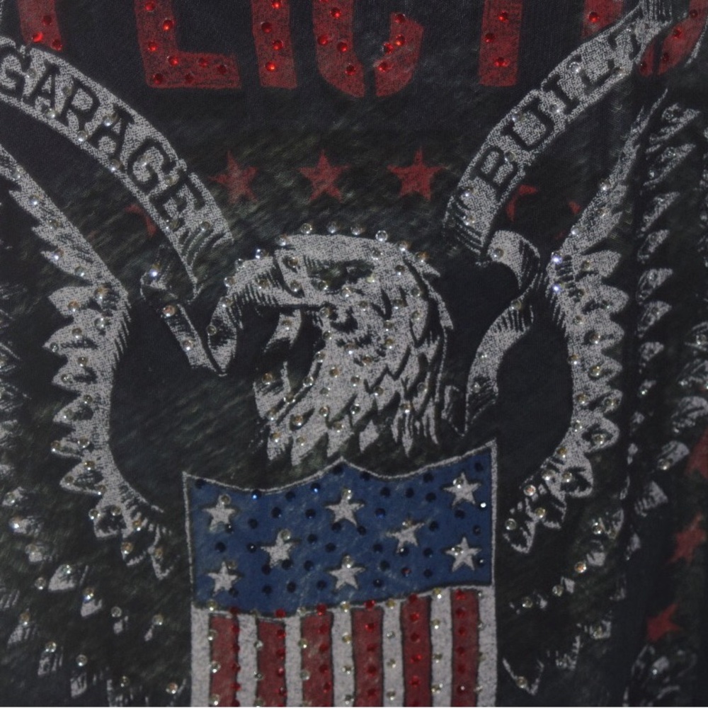 Affliction Black and Red Tank Top
